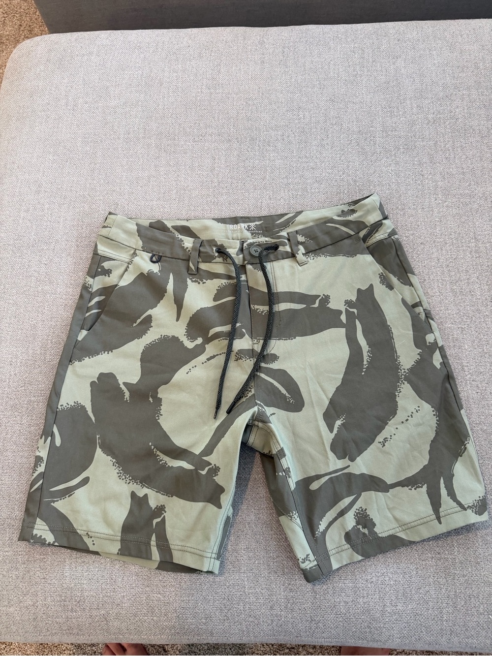 Roark Olive & Dark Green Camo Hybrid Shorts